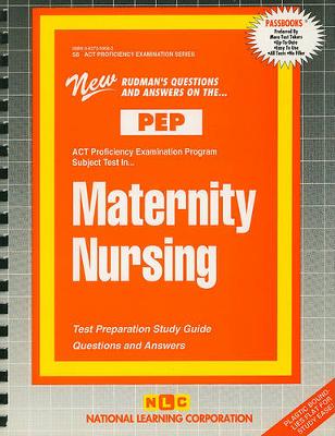 Book cover for MATERNITY NURSING