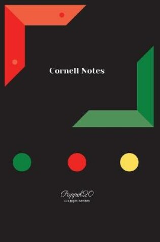 Cover of Cornell Notes Black Cover 124 pages 6x9-Inches