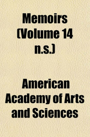 Cover of Memoirs (Volume 14 N.S.)