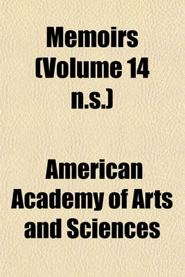 Book cover for Memoirs (Volume 14 N.S.)