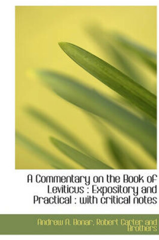 Cover of A Commentary on the Book of Leviticus