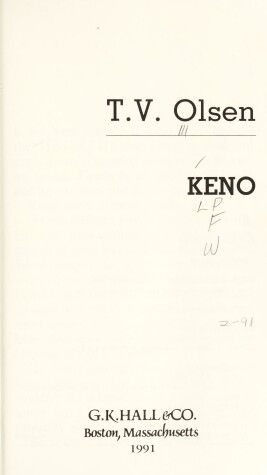 Cover of Keno