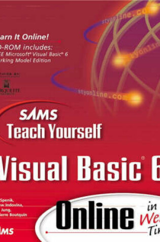 Cover of Sams Teach Yourself Visual Basic 6 Online in Web Time