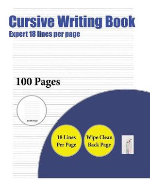 Cover of Cursive Writing Book (Highly advanced 18 lines per page)