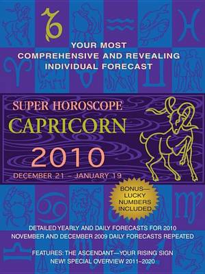 Book cover for Capricorn (Super Horoscopes 2012)