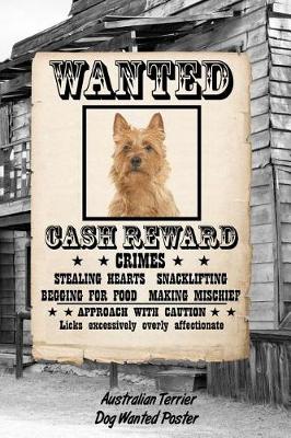 Book cover for Australian Terrier Dog Wanted Poster