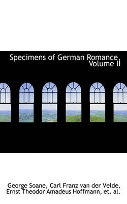 Book cover for Specimens of German Romance, Volume II