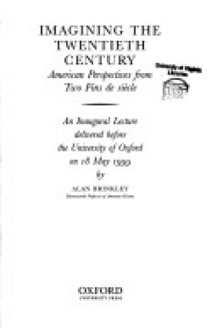 Cover of Imagining the Twentieth Century