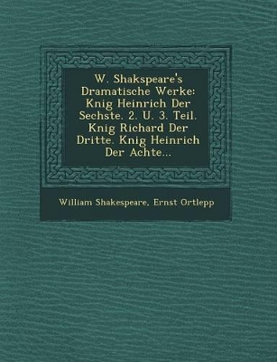 Book cover for W. Shakspeare's Dramatische Werke