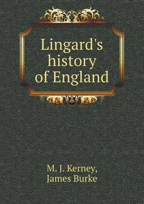 Book cover for Lingard's history of England