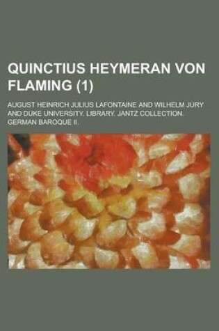 Cover of Quinctius Heymeran Von Flaming (1 )