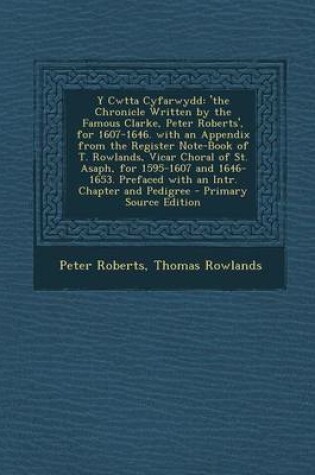 Cover of Y Cwtta Cyfarwydd