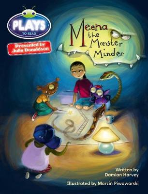 Book cover for Bug Club Plays Grey/3A-4C Meena the Monster Minder 6-pack ENG