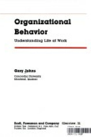 Cover of Organizational Behavior