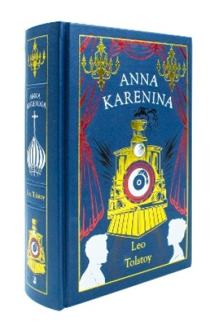 Cover of Anna Karenina Deluxe Leather Bound By Leo Tolstoy - Timeless Literary Fiction Hardback Classic Historical Novel