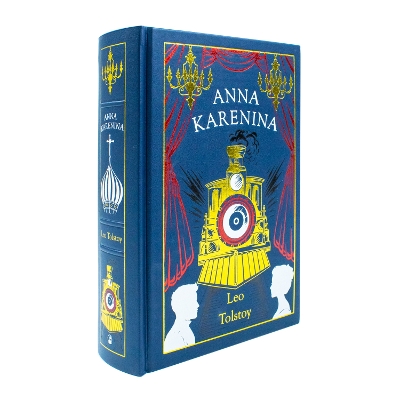 Book cover for Anna Karenina Deluxe Leather Bound By Leo Tolstoy - Timeless Literary Fiction Hardback Classic Historical Novel