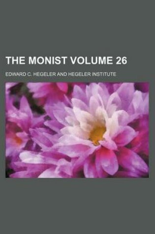 Cover of The Monist Volume 26