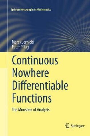 Cover of Continuous Nowhere Differentiable Functions