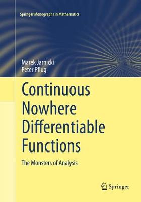 Book cover for Continuous Nowhere Differentiable Functions