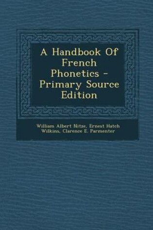 Cover of A Handbook of French Phonetics