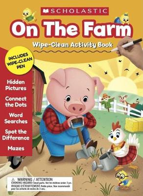 Book cover for On the Farm Wipe-Clean Activity Book