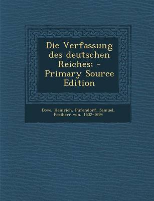 Book cover for Die Verfassung Des Deutschen Reiches;