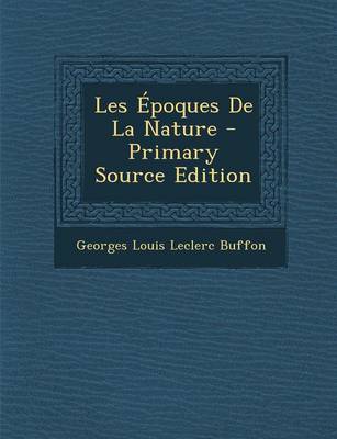 Book cover for Les Epoques de La Nature