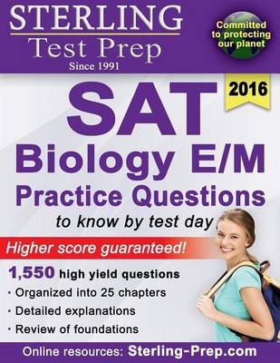 Book cover for Sterling SAT Biology E/M Practice Questions