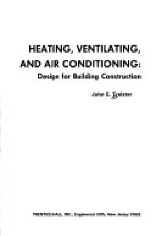 Cover of Heating, Ventilating, and Air Conditioning