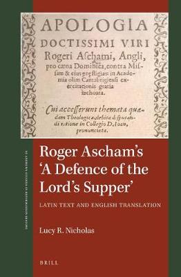 Cover of Roger Ascham's 'a Defence of the Lord's Supper'