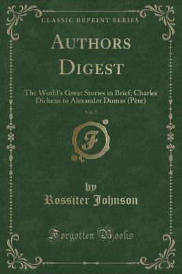 Book cover for Authors Digest, Vol. 7