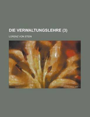 Book cover for Die Verwaltungslehre (3)