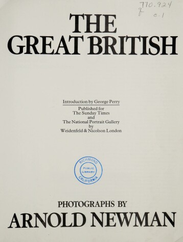 Book cover for Great British