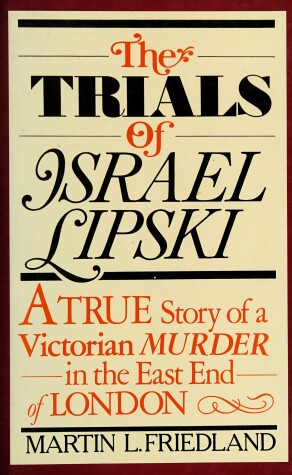 Book cover for The Trials of Israel Lipski