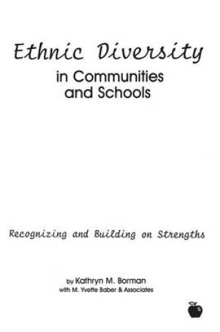 Cover of Ethnic Diversity in Communities and Schools