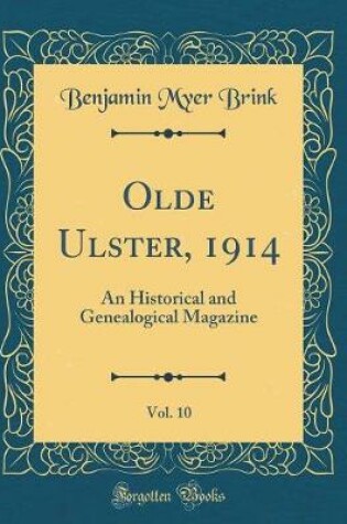 Cover of Olde Ulster, 1914, Vol. 10