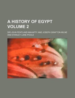 Book cover for A History of Egypt Volume 2