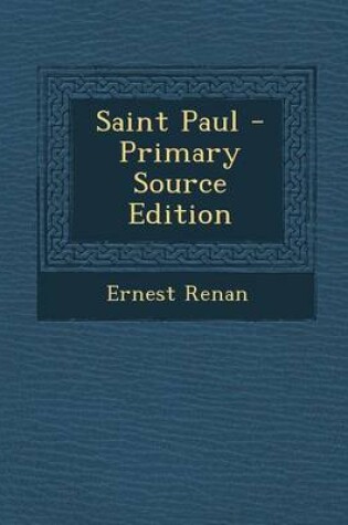 Cover of Saint Paul - Primary Source Edition