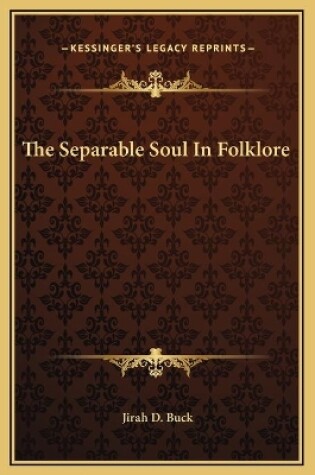 Cover of The Separable Soul In Folklore