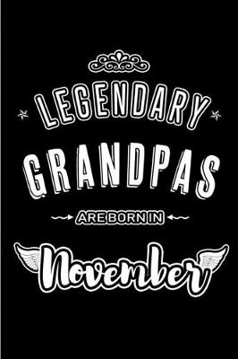 Book cover for Legendary Grandpas are born in November