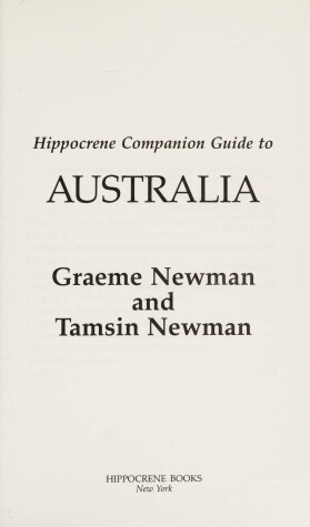 Cover of Hippocrene Companion Guide to Australia