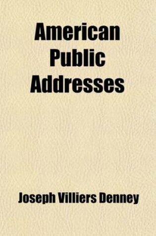 Cover of American Public Addresses