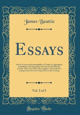 Book cover for Essays, Vol. 3 of 3