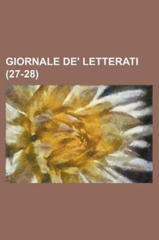 Cover of Giornale de' Letterati (27-28)