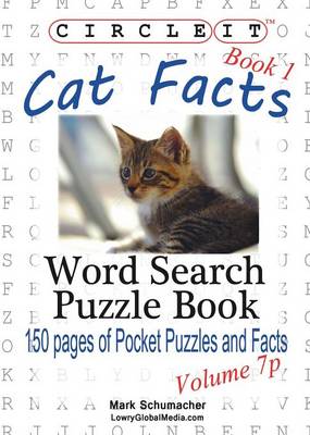 Book cover for Circle It, Cat Facts, Book 1, Pocket Size, Word Search, Puzzle Book