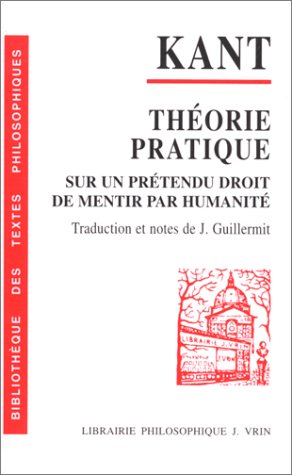 Cover of Theorie Et Pratique Droit de Mentir