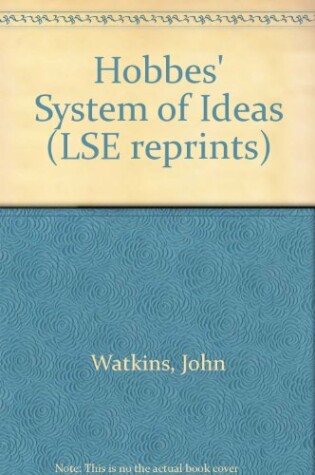 Cover of Hobbes' System of Ideas
