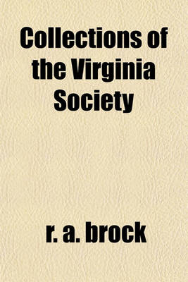 Book cover for Collections of the Virginia Society