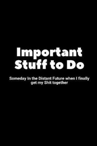 Cover of Important Stuff to Do Someday in the Distant Future When I Finally Get My Shit Together