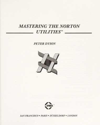 Book cover for Mastering the Norton Utilities